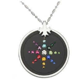 Collar De Titanio Pelelith Con Diamantes, Reconocido Por Su Excelente Calidad Y Salud.