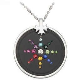 Collar De Titanio Pelelith Con Diamantes, Reconocido Por Su Excelente Calidad Y Salud.