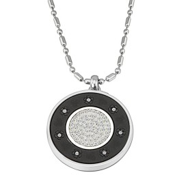 Collar De Titanio Pelelith Con Diamantes, El Rey De La Salud Y La Cantidad
