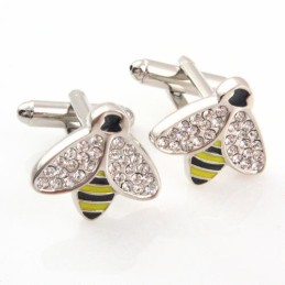 Gemelos De Abeja De Titanio Y Diamantes