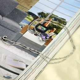 Collar De Titanio Con Baño De Platino Retro Para Mujer Con Amplia Variedad