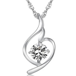 Collar De Titanio Con Baño De Platino Y Diamantes, La Reina De La Moda Femenina De Calidad.