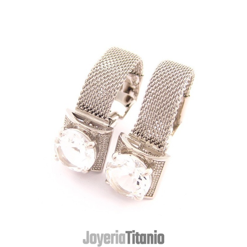 Gemelos De Titanio De Nuevo Estilo Con Cristal Brillante. Gemelos De Titanio De Nuevo Estilo Con Cristal Brillante.