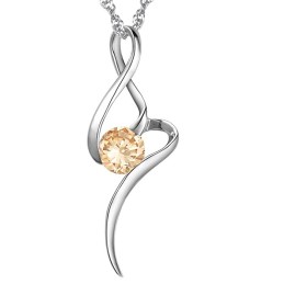 Collar De Titanio Con Baño De Platino Morado Y Diamantes Para Mujer, Muy Popular En Todo El Mundo.