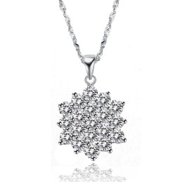 Collar De Titanio Con Baño De Platino Estrellado Para Mujer, Calidad Y Cantidad Garantizadas