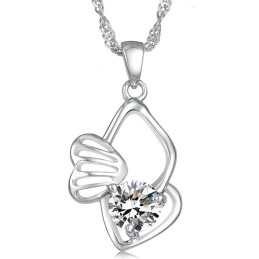 Collar De Titanio Con Baño De Platino, Hipoalergénico Y Duradero Para Mujeres.