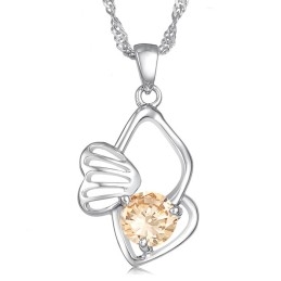 Collar De Titanio Con Baño De Platino, Hipoalergénico Y Duradero Para Mujeres.