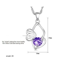 Collar De Titanio Con Baño De Platino, Hipoalergénico Y Duradero Para Mujeres.