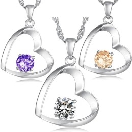 Collar De Titanio Con Baño De Platino De Alta Calidad Para Mujer