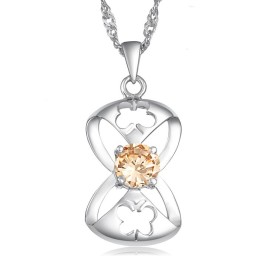 Collar De Titanio Con Baño De Platino Y Forma De Mariposa Para Mujer Con Amplia Variedad