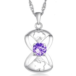Collar De Titanio Con Baño De Platino Y Forma De Mariposa Para Mujer Con Amplia Variedad