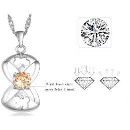Collar De Titanio Con Baño De Platino Y Forma De Mariposa Para Mujer Con Amplia Variedad