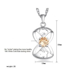 Collar De Titanio Con Baño De Platino Y Forma De Mariposa Para Mujer Con Amplia Variedad