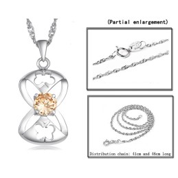 Collar De Titanio Con Baño De Platino Y Forma De Mariposa Para Mujer Con Amplia Variedad
