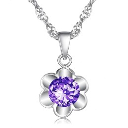 Collar De Titanio Con Baño De Platino Puro Y Diamantes Para Mujer, La Reina De La Calidad