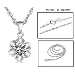 Collar De Titanio Con Baño De Platino Puro Y Diamantes Para Mujer, La Reina De La Calidad