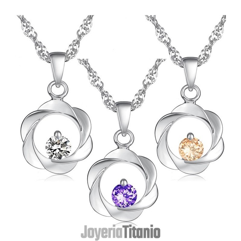 Collar Elegante De Titanio Con Baño De Platino Y Diamantes Para Mujer, Con Calidad Y Cantidad Garantizadas. Collar Elegante De Titanio Con Baño De Platino Y Diamantes Para Mujer, Con Calidad Y Cantidad Garantizadas.