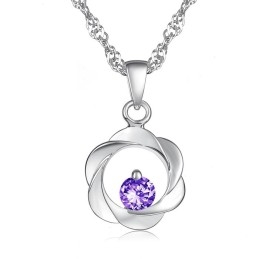 Collar Elegante De Titanio Con Baño De Platino Y Diamantes Para Mujer, Con Calidad Y Cantidad Garantizadas.