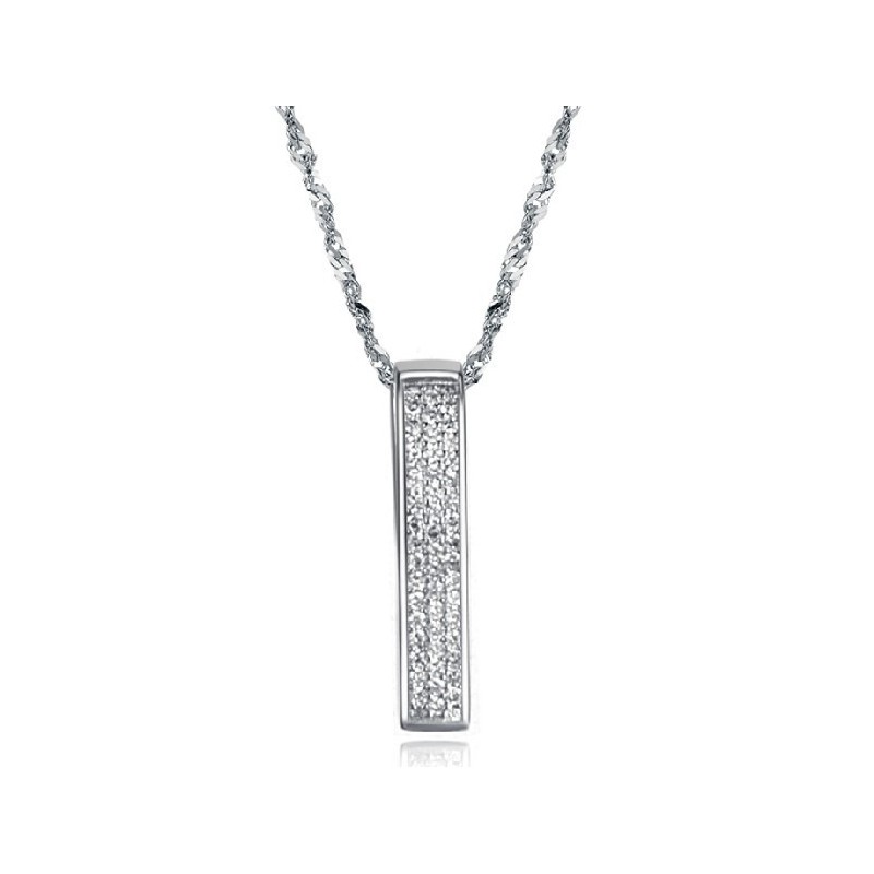 Collar De Titanio Con Baño De Platino Para Mujer Con Amplia Variedad Collar De Titanio Con Baño De Platino Para Mujer Con Amplia Variedad