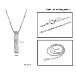 Collar De Titanio Con Baño De Platino Para Mujer Con Amplia Variedad