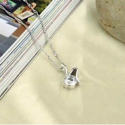 Collar De Titanio Con Baño De Platino Retro Para Mujer De Alta Calidad