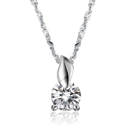 Collar De Titanio Con Baño De Platino Y Diamantes Para Mujer, Fácil De Usar