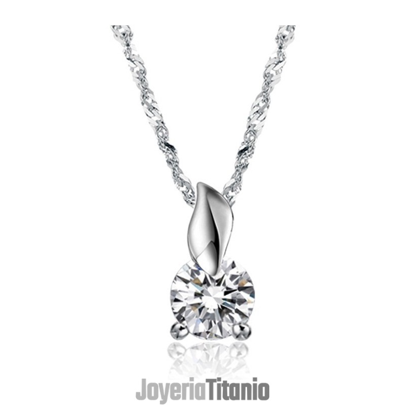 Collar De Titanio Con Baño De Platino Y Diamantes Para Mujer, Fácil De Usar Collar De Titanio Con Baño De Platino Y Diamantes Para Mujer, Fácil De Usar