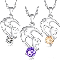 Collar De Titanio Con Baño De Platino Hipoalergénico Para Mujer, Fácil De Usar