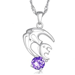 Collar De Titanio Con Baño De Platino Hipoalergénico Para Mujer, Fácil De Usar