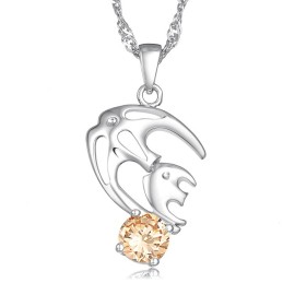 Collar De Titanio Con Baño De Platino Hipoalergénico Para Mujer, Fácil De Usar