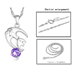Collar De Titanio Con Baño De Platino Hipoalergénico Para Mujer, Fácil De Usar