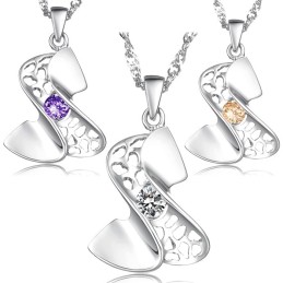Collar De Titanio Con Baño De Platino De Alta Calidad Para Mujer