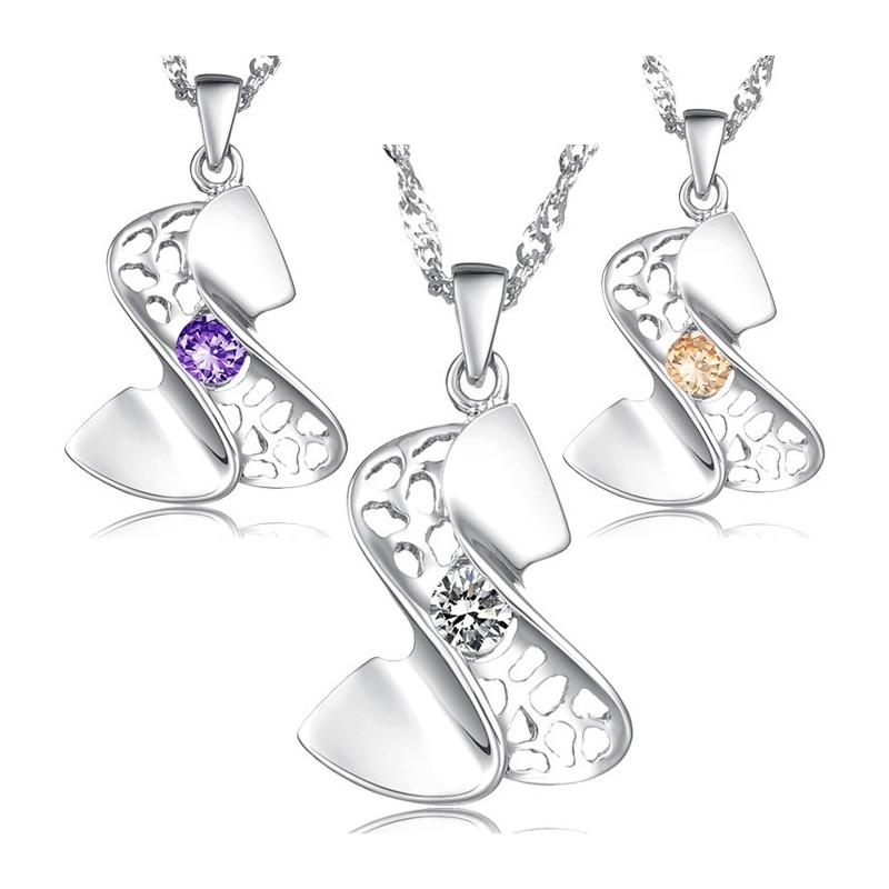 Collar De Titanio Con Baño De Platino De Alta Calidad Para Mujer Collar De Titanio Con Baño De Platino De Alta Calidad Para Mujer
