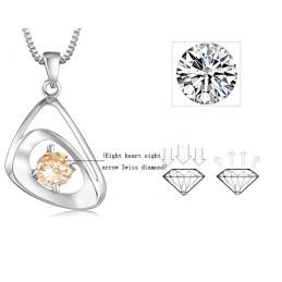 Collar De Titanio Con Baño De Platino Para Mujer, Calidad Y Cantidad Garantizadas