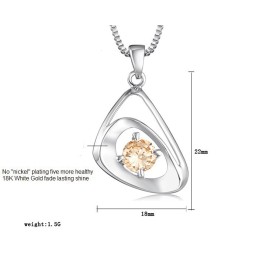 Collar De Titanio Con Baño De Platino Para Mujer, Calidad Y Cantidad Garantizadas