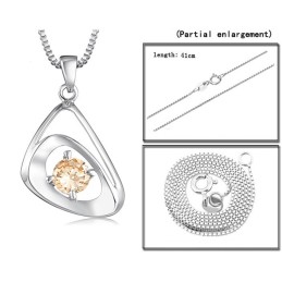 Collar De Titanio Con Baño De Platino Para Mujer, Calidad Y Cantidad Garantizadas