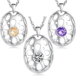 Collar De Titanio Con Baño De Platino Hipoalergénico Para Mujeres De Renombre Mundial