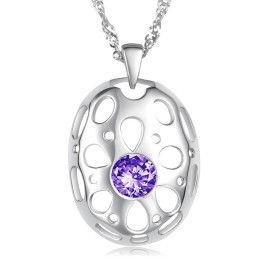 Collar De Titanio Con Baño De Platino Hipoalergénico Para Mujeres De Renombre Mundial