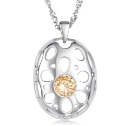 Collar De Titanio Con Baño De Platino Hipoalergénico Para Mujeres De Renombre Mundial