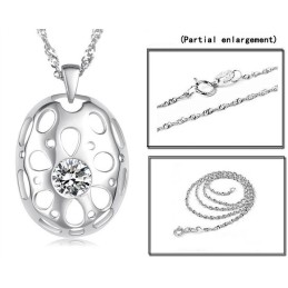 Collar De Titanio Con Baño De Platino Hipoalergénico Para Mujeres De Renombre Mundial