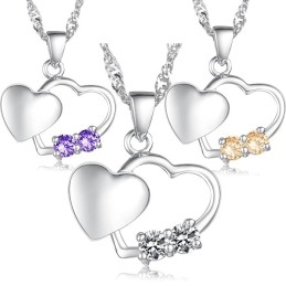 Collar De Titanio Con Baño De Platino De Moda Femenina De Calidad Estable