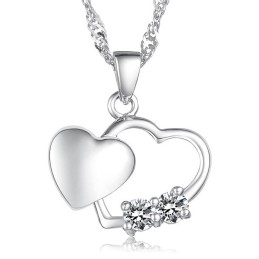 Collar De Titanio Con Baño De Platino De Moda Femenina De Calidad Estable