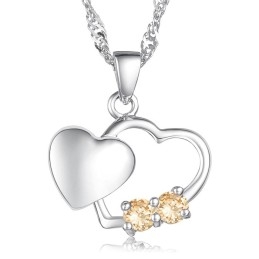 Collar De Titanio Con Baño De Platino De Moda Femenina De Calidad Estable