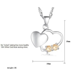 Collar De Titanio Con Baño De Platino De Moda Femenina De Calidad Estable