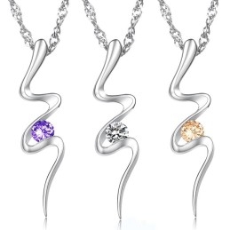 Collar De Titanio Con Baño De Platino, Hipoalergénico Y De Calidad Confiable Para Mujeres.