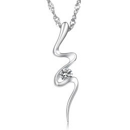 Collar De Titanio Con Baño De Platino, Hipoalergénico Y De Calidad Confiable Para Mujeres.