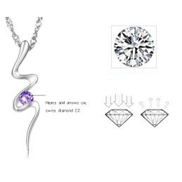Collar De Titanio Con Baño De Platino, Hipoalergénico Y De Calidad Confiable Para Mujeres.