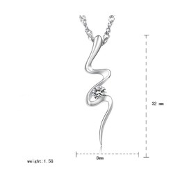 Collar De Titanio Con Baño De Platino, Hipoalergénico Y De Calidad Confiable Para Mujeres.