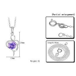 Collar De Titanio Con Baño De Platino Y Diamantes Para Mujer, Con Calidad Y Cantidad Garantizadas