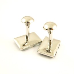 Gemelos Oblongos De Titanio Con Diamantes